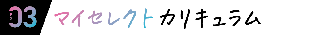03 マイセレクトカリキュラム